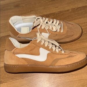 Dolce Vita Tan and White Women's Sneakers